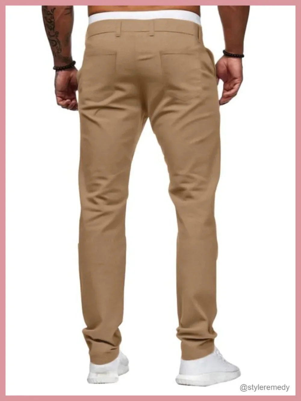 Men's Skinny Stretch Denim Jeans Casual Straight Fit Pants